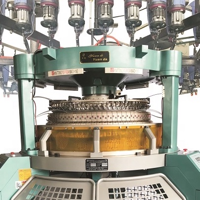 Circular Jacquard Hat Knitting Making Machine Auto Control Computer 8  Feeders 12 Collars Hats Scarf Knitted Making Machinery
