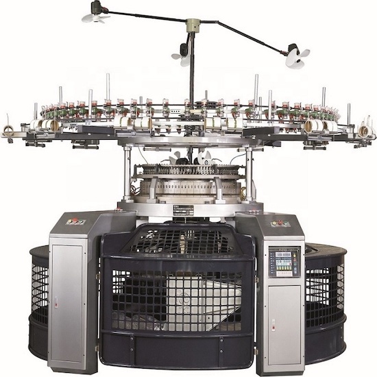 Open-width single jersey circular knitting machine